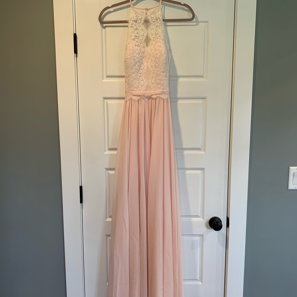 JJ’S HOUSE Blushing Pink Bridesmaid Dress